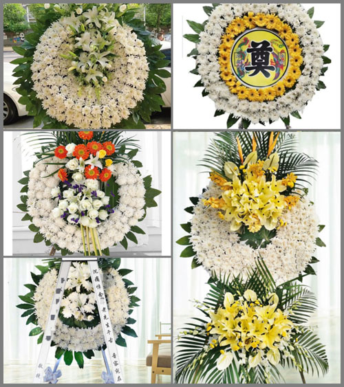 山东青岛平度市店子镇西棉柳村花圈速递